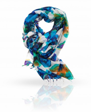 Палантин Женский ZW-BIGFL/BLUE